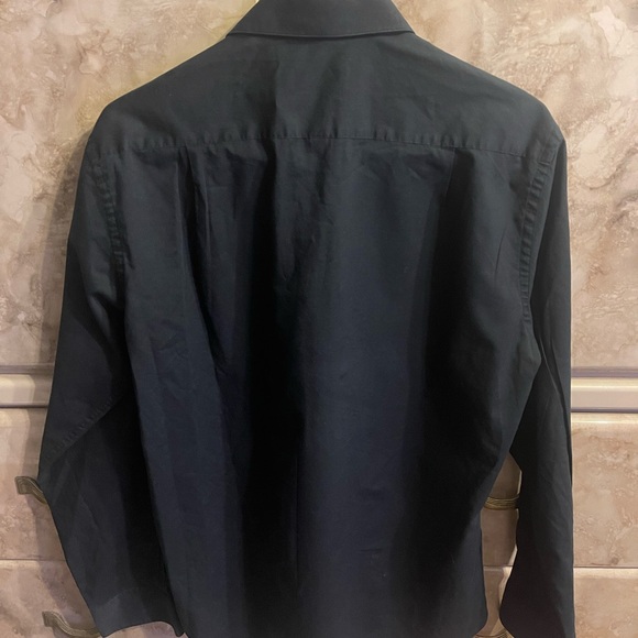 Pierre Cardin Shirt Black Medium - Picture 2 of 3